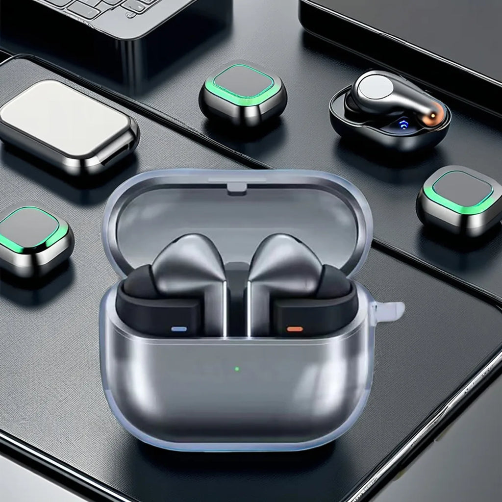 Átlátszó fülhallgató tok Samsung Galaxy Buds 3 Pro tokokhoz, puha szilikon, átlátszó fejhallgató tok Samsung Galaxy Buds 3Pro-hoz