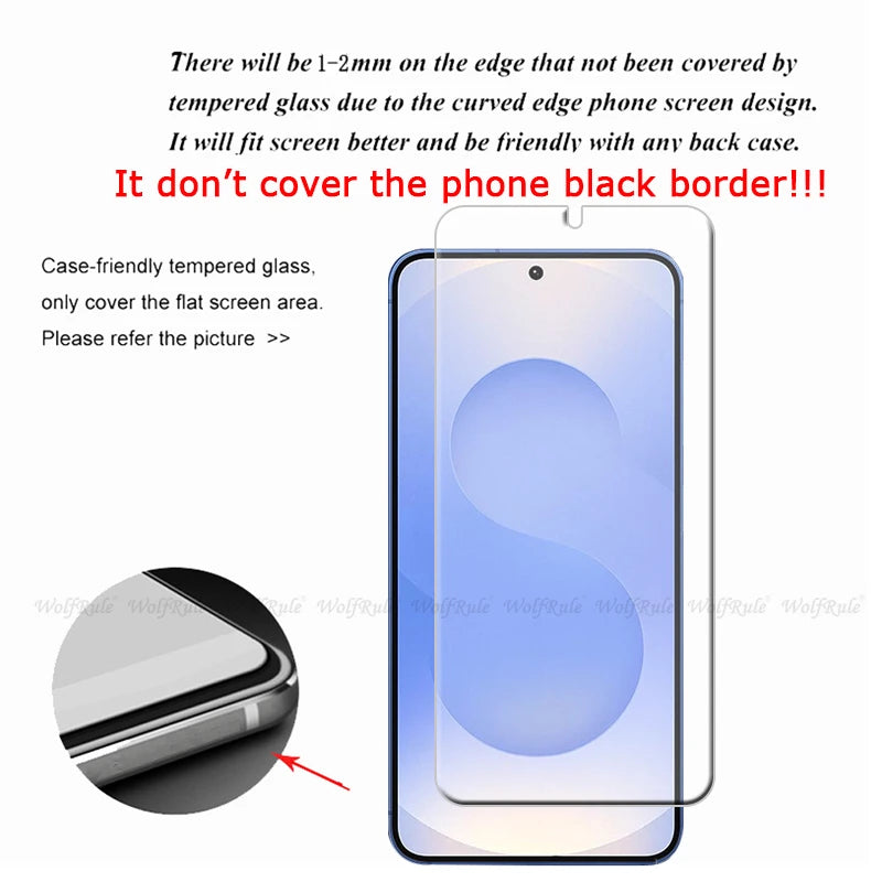 For Samsung Galaxy S25 Glass For Samsung S25 Plus Glass Camera 9H Screen Protector For Samsung S25 S24 Plus Ultra Tempered Glass