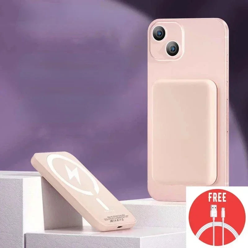 50000mAh mágneses vezeték nélküli külső akkumulátor töltő külső segéd akkumulátorral