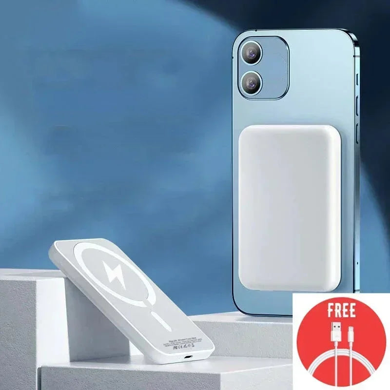 50000mAh mágneses vezeték nélküli külső akkumulátor töltő külső segéd akkumulátorral