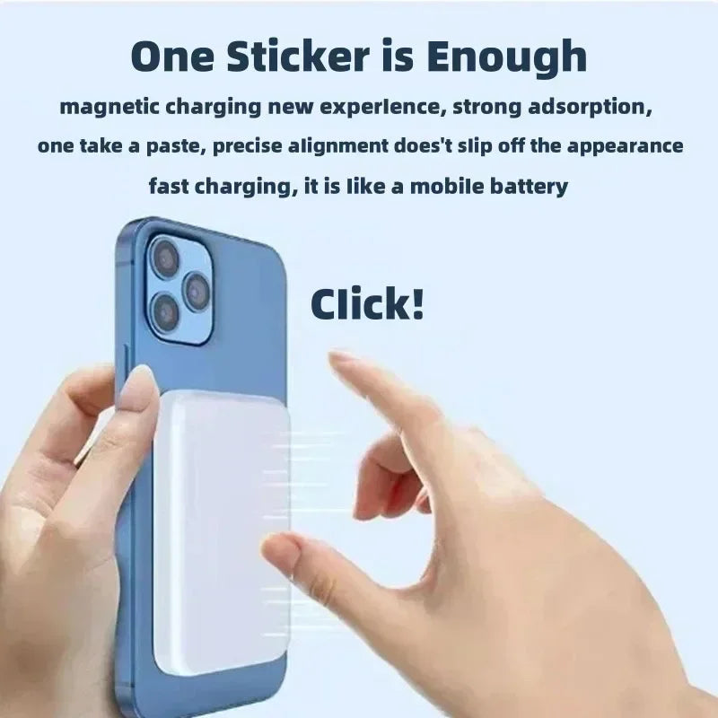 50000mAh mágneses vezeték nélküli külső akkumulátor töltő külső segéd akkumulátorral