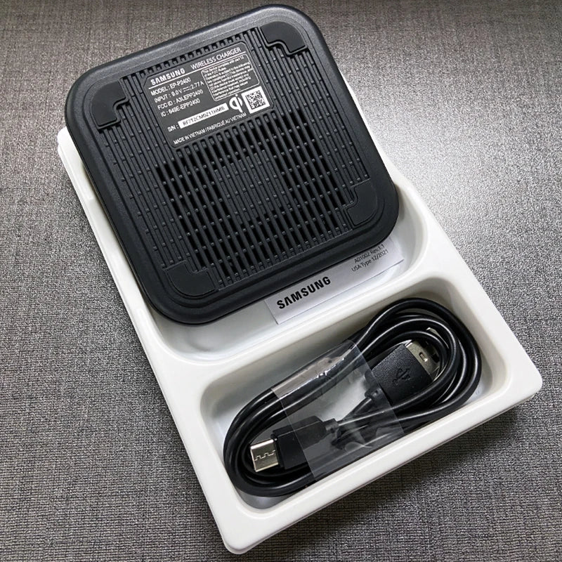 Samsung vezeték nélküli töltő 15 W Qi gyorstöltő pad