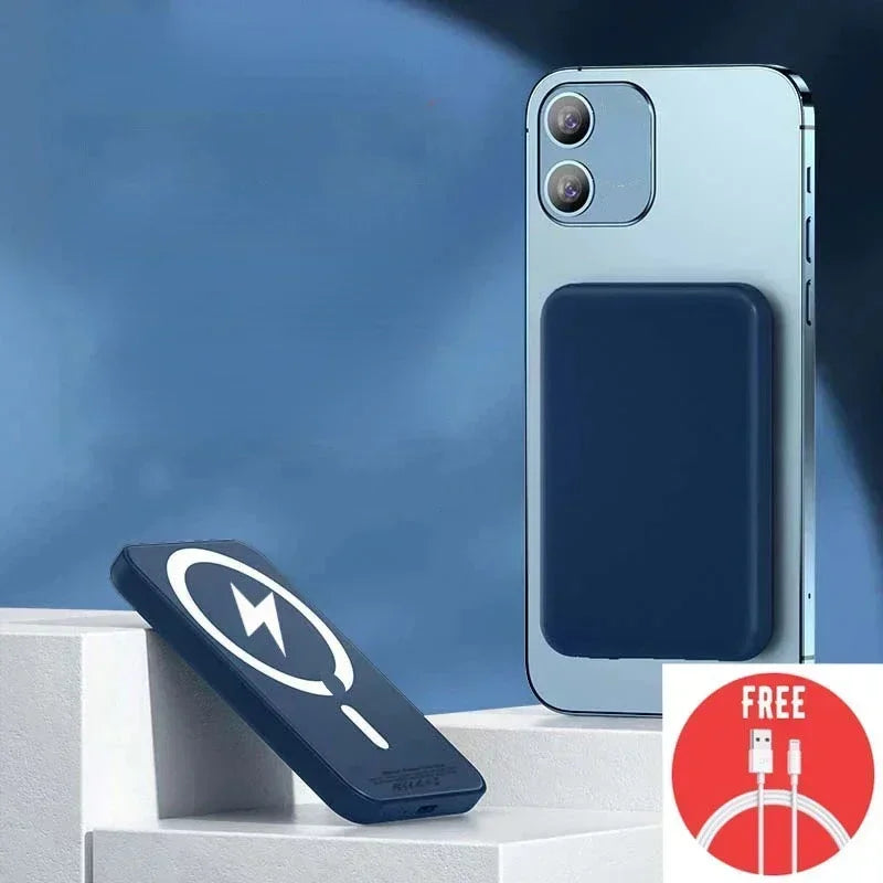 50000mAh mágneses vezeték nélküli külső akkumulátor töltő külső segéd akkumulátorral