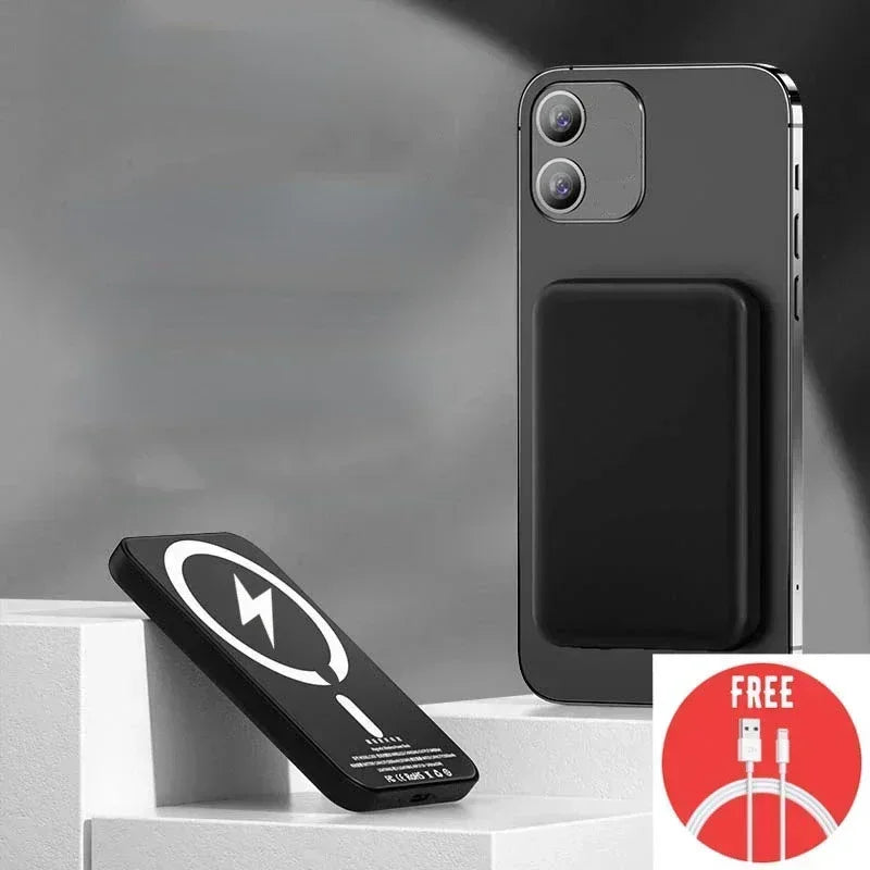 50000mAh mágneses vezeték nélküli külső akkumulátor töltő külső segéd akkumulátorral